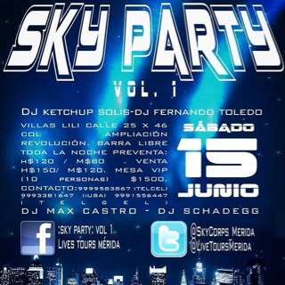 :sky party: 
15 de junio
Villas lili