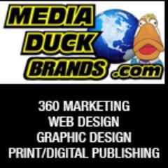 mediaduck's profile picture. 360 Marketing, graphic design, website design, print publishing, digital publishing, technology consultation, IT services. Call Us 1.877.535.3466