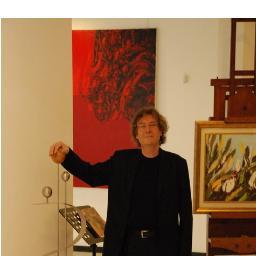 Pittore d'arte contemporanea
