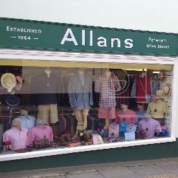Allans of Petworth - Gent's Outfitter since 1964, providing a unique service, contemporary country clothing and excellent quality value & service 01798 342416