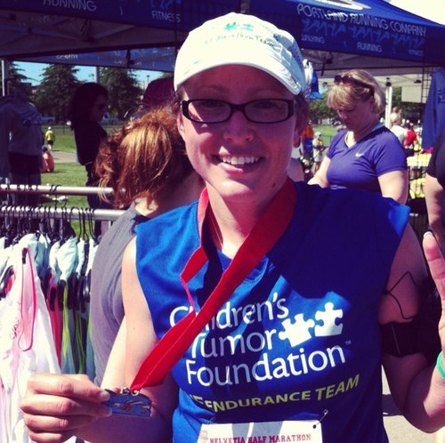 I'm happiest when I volunteer; 4 my kids, the Childrens Tumor Foundation & running for my NF Hero, Grace.