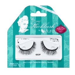 Miss Flicklash the innovative new false eyelash design with an attached eyeliner flick. Available in three colours black, gold & silver.