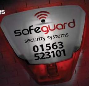Safeguard Security Systems Scotland (Ltd) provides quality alarm systems and installations at a competitive price. Contact us on:  01563 523101
