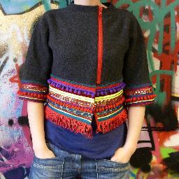 One-off, Bespoke and Limited Edition Eco-Fashion and Textile Art using recycled and reclaimed materials, in a studio topped with Solar panels.