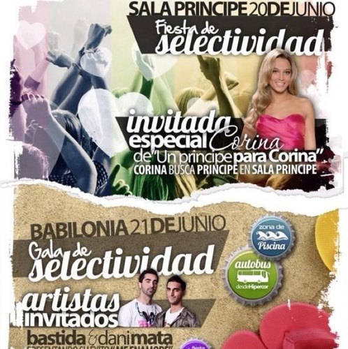 Twitter oficial de la FIESTA #Selectividad2014.
Ya estamos preparando la FIESTA de SELECTIVIDAD 2014 de GRANADA