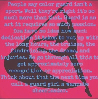 Living the color guard life ♥♡