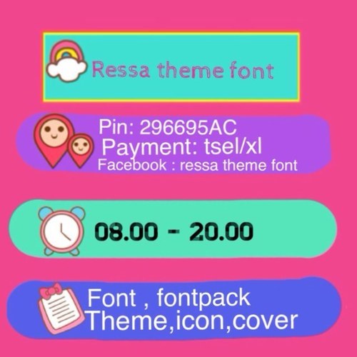 Facebook : Ressa theme font / pin : for seriusly buyers