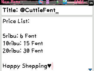Menjual Cuttie Font dengan Harga Murah. Pin? By ask :) Pembayaran Via Pulsa Axis :) Barter? Very Welcome x