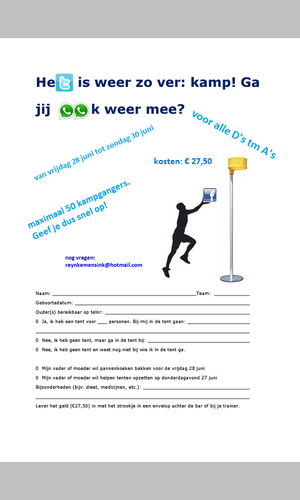 20, 21 en 22 juni is het weer zover, we gaan weer op kamp! Lees hier alle ins & outs!