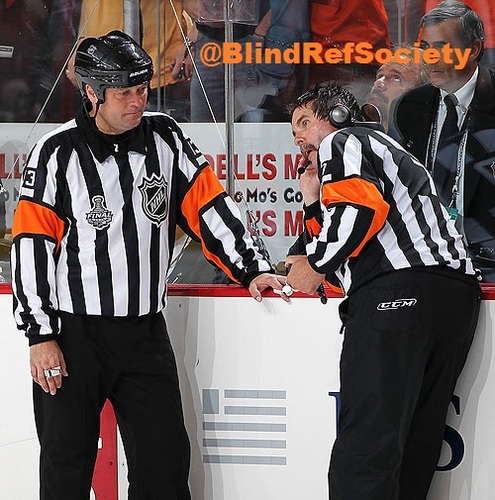 Coaches, players, and fans call us blind. Expressing thoughts while wearing the stripes in 140 characters or less.