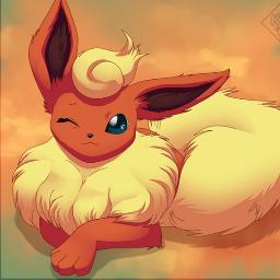 I'm a female and wild Flareon called Flame. I love to battle and travel! I also like to take care of ill and injured pokemon!