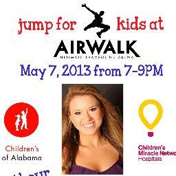 jumpjam4kids's profile picture. Join us in raising money for Children's Miracle Network on May 7, 2013 from 7-9pm at AIRWALK in Birmingham! Let's make a difference together and #jump4kids!