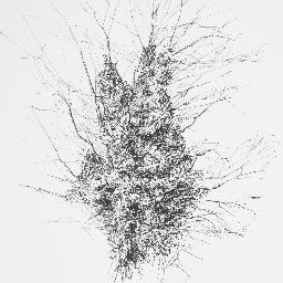 A contemporary artist working with collage, drawing and paint