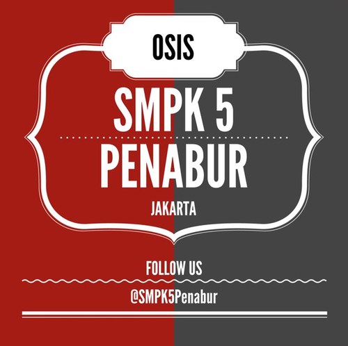 Official twitter of SMPK 5 PENABUR JAKARTA. Follow us for more updates. Thankyou!☺