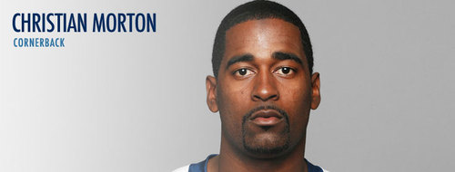CHRISTIANMORTON's profile picture. NFL CORNERBACK