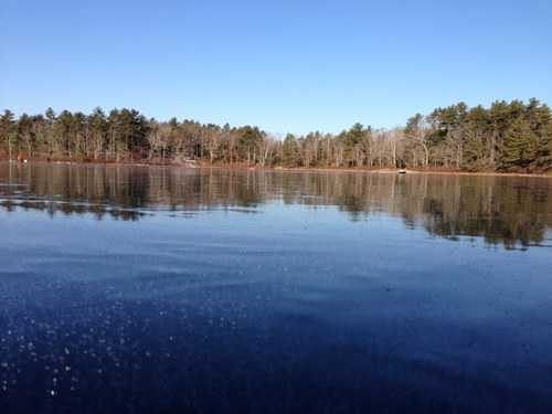 ocean lake mountain