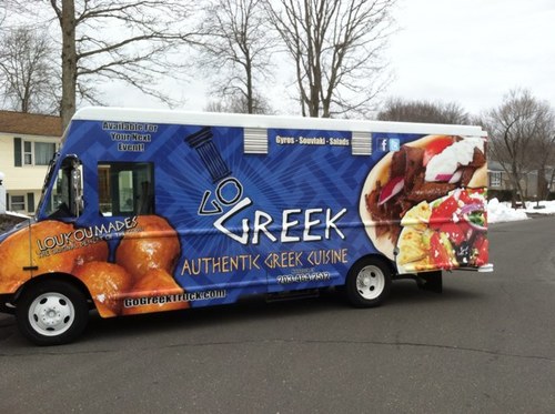GoGreekLLC's profile picture. Go Greek is a family run full service food truck. We serve homemade authentic greek food for those on the go.Check us out on facebook and twitter for locations.