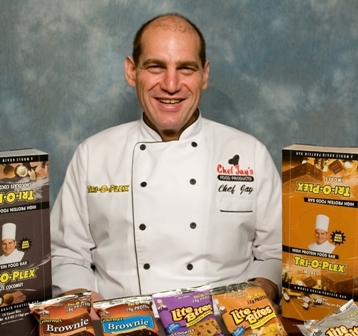 ChefJays's profile picture. Chef Jay’s Food Products, created by Chef Jay Littmann, is the manufacturer and distributor of high protein Tri-O-Plex bars, cookies, and brownies.