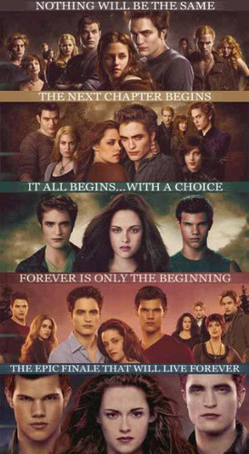 We love Twilight.I Twihards forever