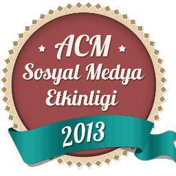 14-15 Mayısta Hacettepe Üniversitesi ACM Öğrenci Kolu Sosyal Medya Söyleşileri Etkinliğinde görüşelim!...
