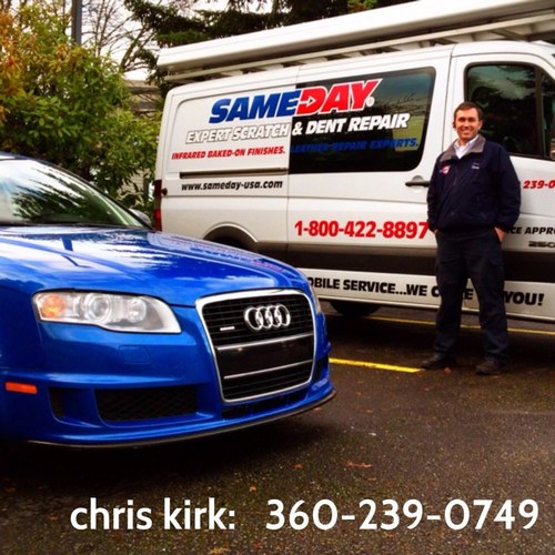 Mobile Automotive Paint Technician @samedayrepair Bellevue/Eastside, WA. Post your pics of damage to #autopainttech.