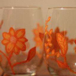 Beautiful hand painted #wine glasses. Perfect for #gifts or decorations! We have a variety of shapes & styles so please check us out!