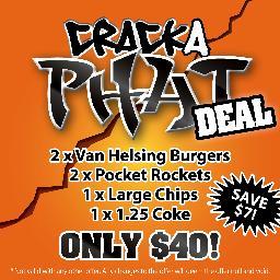 Phat Burgers is an iconic gourmet burger shop located at 520 Ruthven St. 
Feel free to have a look at our website for more info.