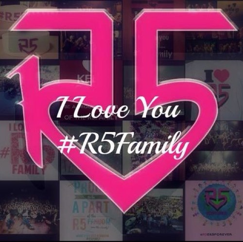 I have the biggest and most amazing family in the world, the #R5Family ❤️ Love you all!