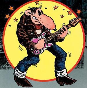 Je suis un rat avec une guitare.