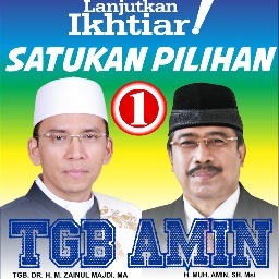 Akun Relawan  Ikhtiar Bersama  TGB - AMIN, Untuk NTB 2013 - 2018, Terus Membangun !