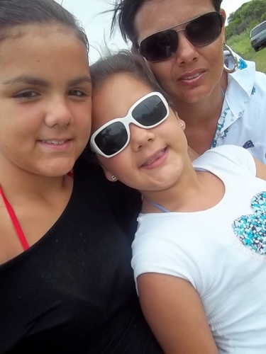 eu minha mae e minha irma thaliane juiz na praia