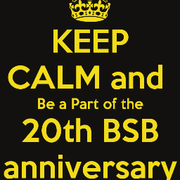 Its a project for the 20th anniv of the BSB! We create a Video with Fan greetings! Be a part of it! bsb_20_years@yahoo.de We are not BSB, its just a Fan project