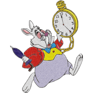 I'm late, I'm late, for a very important date. No time to say Hello, Goodbye. I'm late, I'm late, I'm late, I'm late...