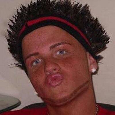 Giant Douche On Twitter Asking An Emo Kid If His Hair Cuts