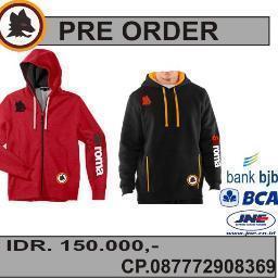 pre order jaket, t-shirt dan pernak pernik as roma