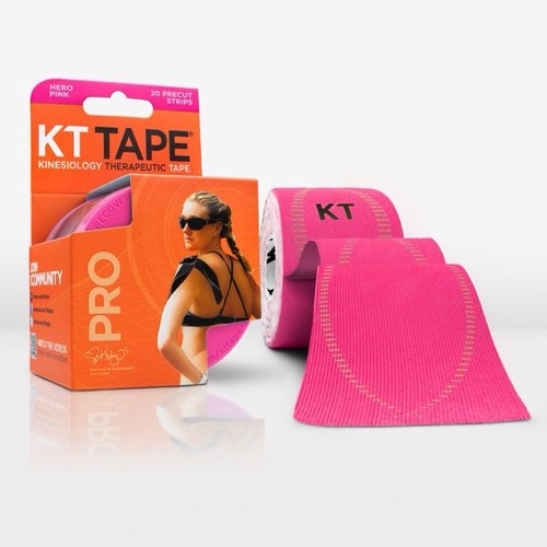 Hoogwaardige Kinesiologische tape ter preventie/behandeling van blessures en pijn - zelf aan te brengen - PreCut - 100% synthetisch KTtape@spijkermansports.nl