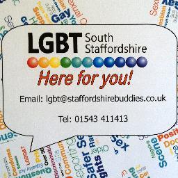 We host and support LGBT&Q South Staffordshire which provides groups & Support for anybody who falls into these categories. Follow us #LGBT #LGBTQ