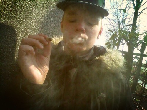 Just chilling smoking some weed
