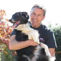 Wrexham AFC. Photo with Ruby our beautiful border collie RIP 29/11/19.