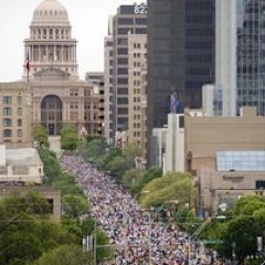 Journalism students at UT Austin 
covering the Capitol 10K Race on April 7, 2013. Let's talk about the event! Tweet @ us!