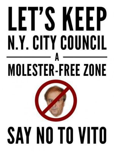 Sexual predator Former Assemblyman Vito Lopez is running for NYC Council. Let's keep NYC Council a molester free zone and say NO TO VITO #DefeatVito