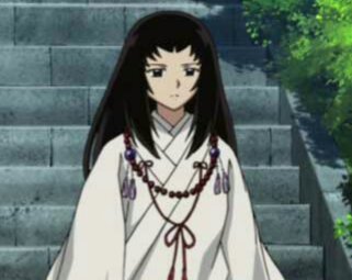 My name is Hitomiko. I am a priestess. My weapon are my bells.  Yes, I do know about Naraku.