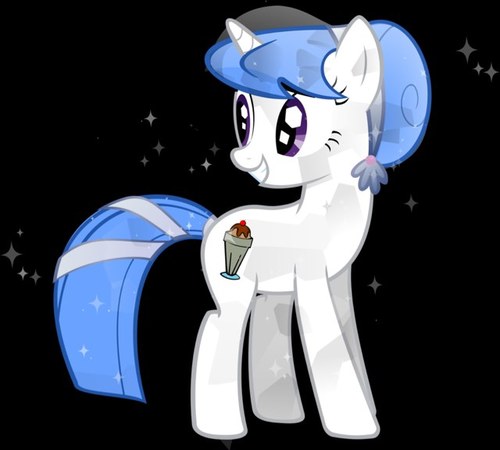 How do ya do? I'm crystal pony Milkshake! I love making milkshakes of any flavor for anypony. I work at Milkshake's. Feel free to stop by. (( RP account ))