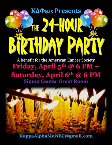 KΔΦ NAS Kappa Alpha Mu Chapter at New England College is hosting their annual Party April 5th-6th. Follow for updates! #BirthdayParty2013