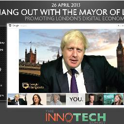InnotechSilicon's profile picture. Waiting to Hangout with the @MayorofLondon. http://t.co/DbTrpl8gUj