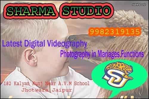 Latest Digital Videography . Photography in Mariages & All Functions
 Children Poster, Model Portfolio 

+919982319135 , sharmastudiojaipur@gmail.com