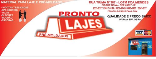 Temos tudo para sua laje e pré moldados ! 3645-6111