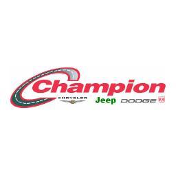 Welcome to the official Twitter page of Champion Dodge Chrysler Jeep. Visit us at https://t.co/EAP7JsqOaz or call us at 800-549-1084.