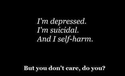 im a self harmer, no one cares about me. im ugly, hateful comments are accepted. im to fat to have an eating disorder. i wish i could die.