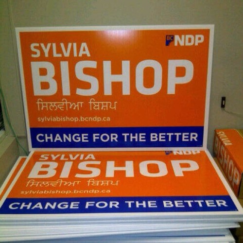 DeltaNorth NDP Candidate Sylvia Bishop Follow her at: @Bishop4Delta & http://t.co/0NfwyI3L3S
Authorized by Financial Agent F. Matthewson Tel:604-430-8600